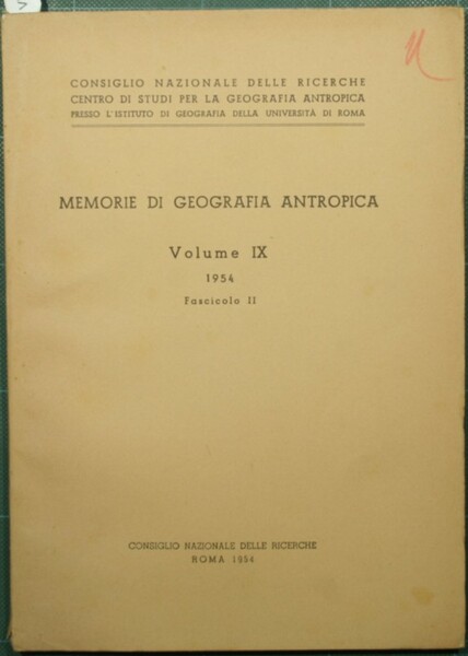 La provincia di Pavia. Saggio di geografia antropica. Memorie di …