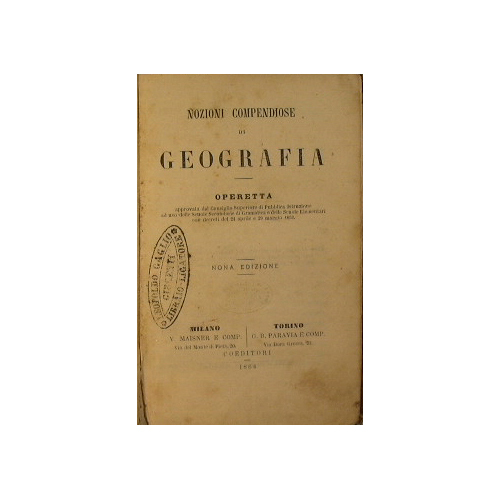 Nozioni compendiose di Geografia
