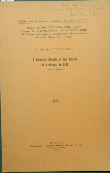 A Swedish Sketch of the Island of Krakatau in 1748