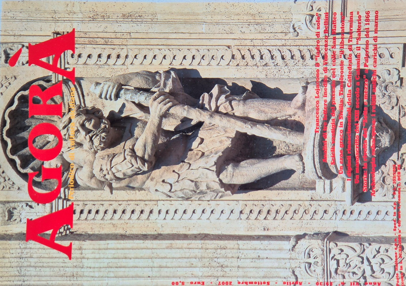 Agorà - Anno VII, n. 29/30, Aprile-Settembre 2007