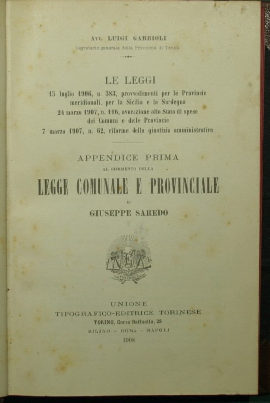 Appendice prima al commento della legge comunale e provinciale di …