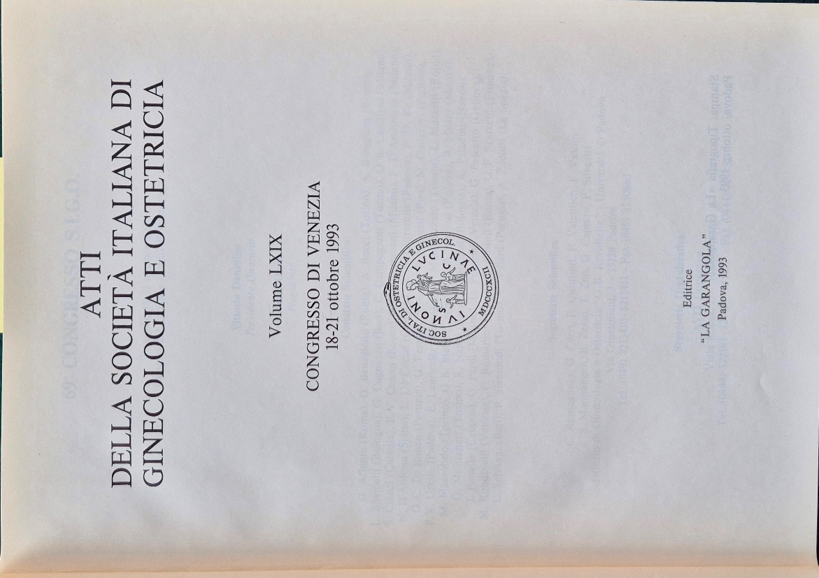 Atti della Società italiana di ginecologia e ostetricia - Vol. …