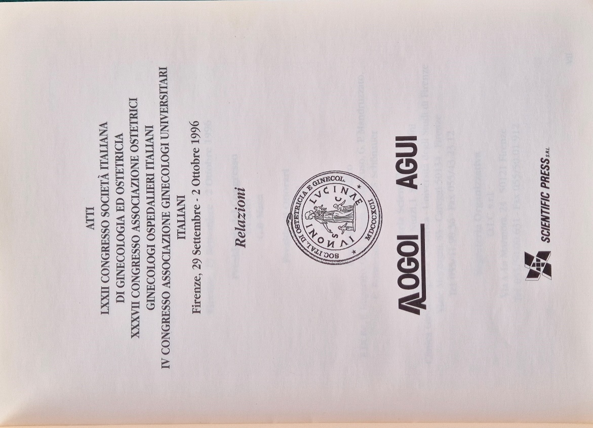 Atti LXXIi Congresso Società italiana di ginecologia e ostetricia