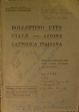 Bollettino ufficiale dell'azione cattolica italiana