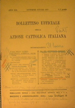 Bollettino ufficiale dell'azione cattolica italiana