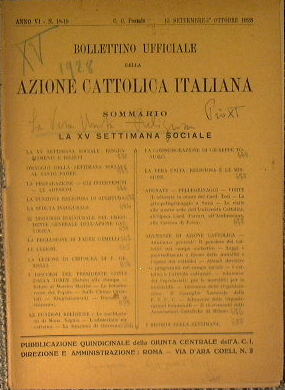 Bollettino ufficiale dell'azione cattolica italiana