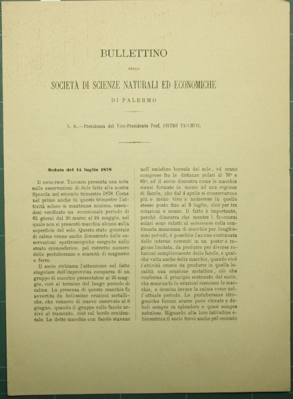 Bullettino della Società di scienze naturali ed economiche di Palermo. …