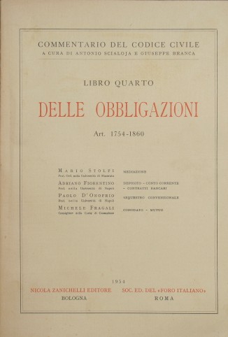 Commentario del Codice Civile. Libro IV - Delle obbligazioni. (Art. …