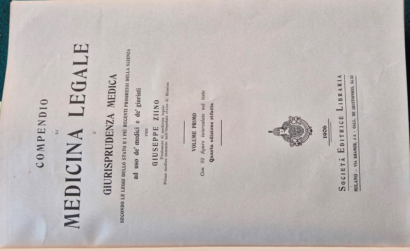 Compendio di medicina legale e giurisprudenza medica
