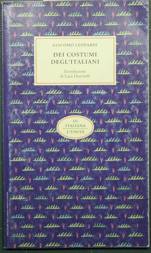 Dei costumi degl'italiani