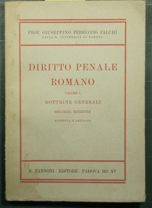 Diritto penale romano - Dottrine generali