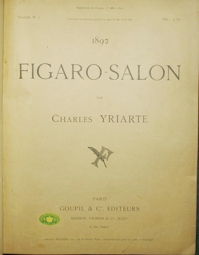 Figaro-Salon 1892 - Fascicule n. 1