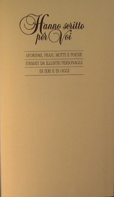 Hanno scritto per Voi