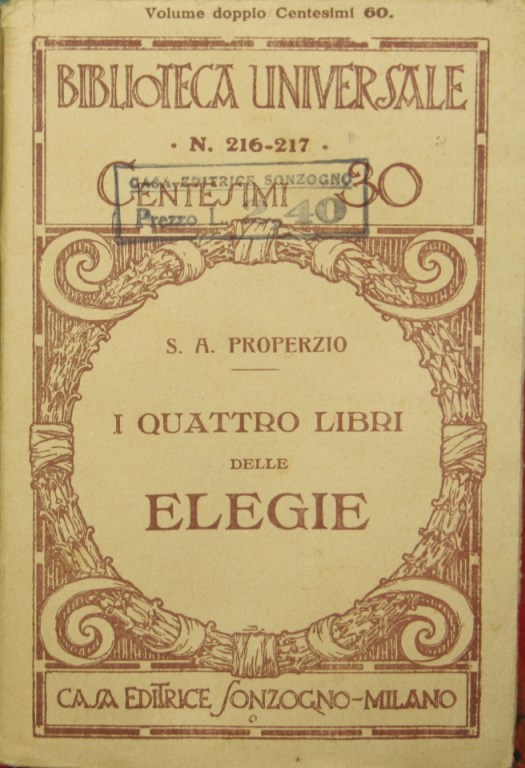 I quattro libri delle elegie