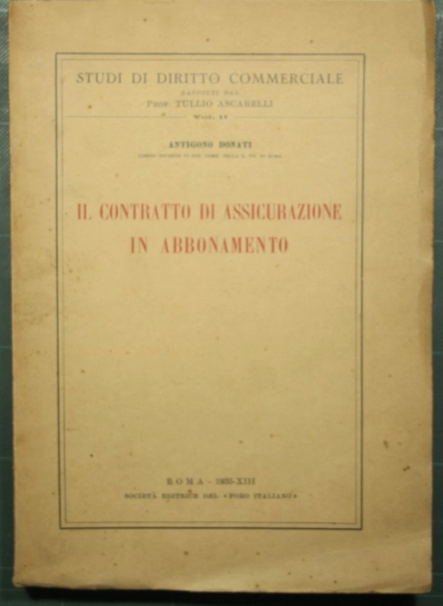 Il contratto di assicurazione in abbonamento