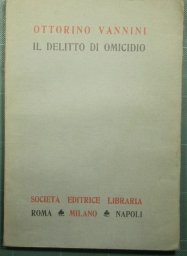 Il delitto di omicidio
