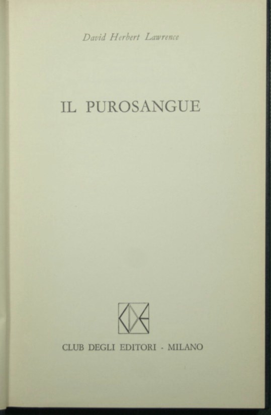 Il purosangue