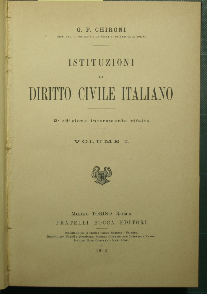 Istituzioni di Diritto Civile italiano