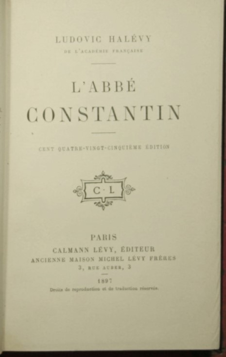 L'abbè Constantin