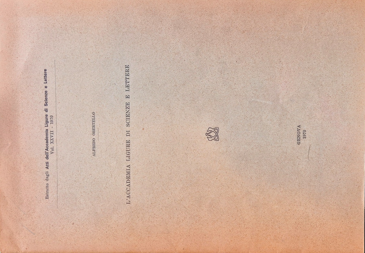 L'Accademia ligure di scienze e lettere