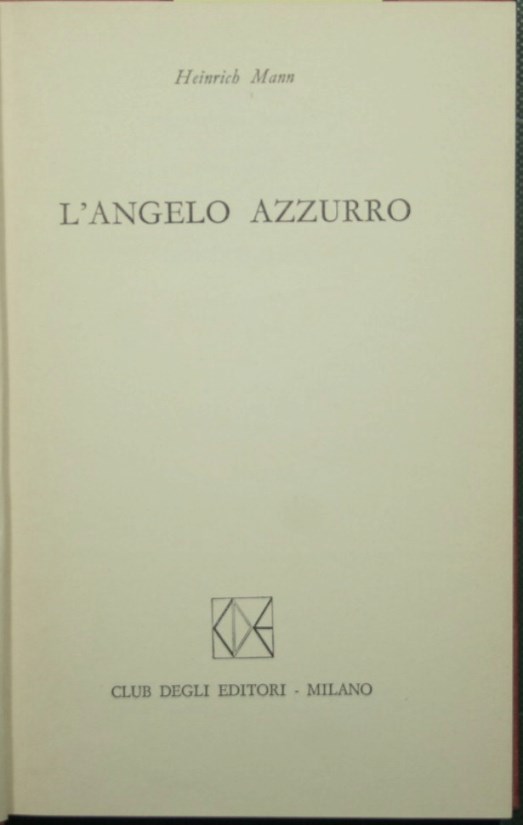 L'angelo azzurro
