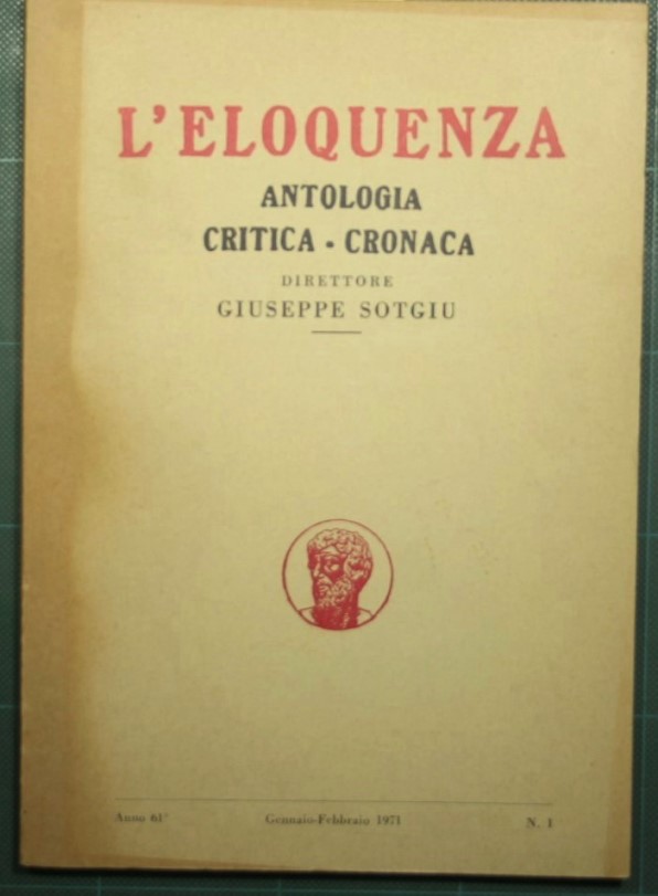 L'eloquenza - Anno 61 - Gennaio-Febbraio 1971 - N. 1