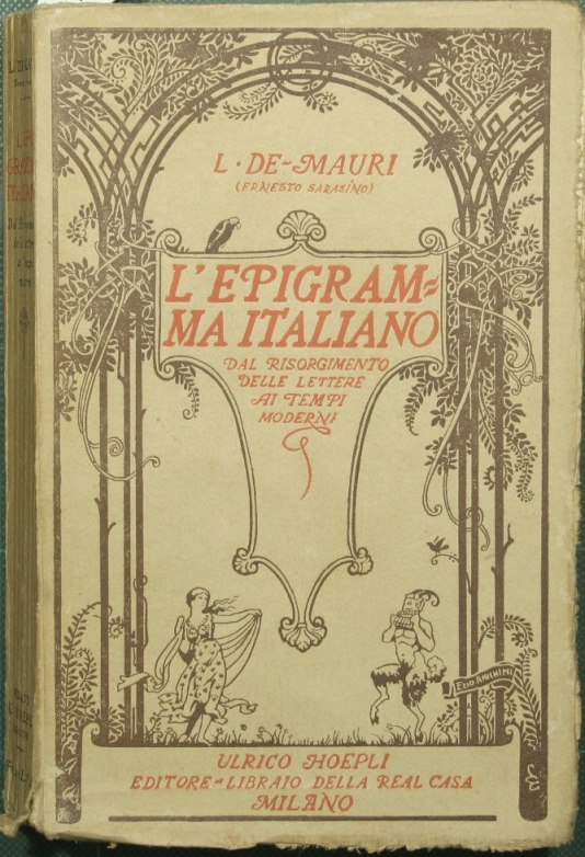 L'epigramma italiano dal risorgimento delle lettere ai tempi moderni