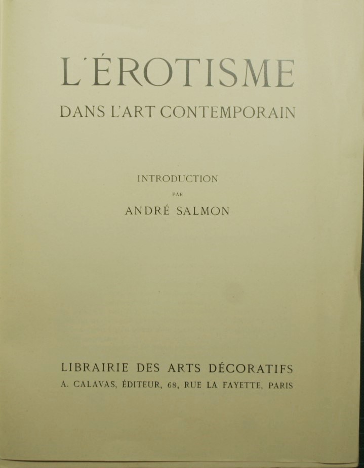 L'erotisme dans l'art contemporain