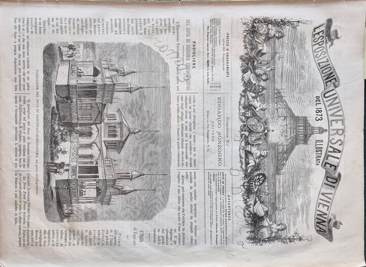 L'Esposizione Universale di Vienna del 1873 illustrata - Dispensa n.7