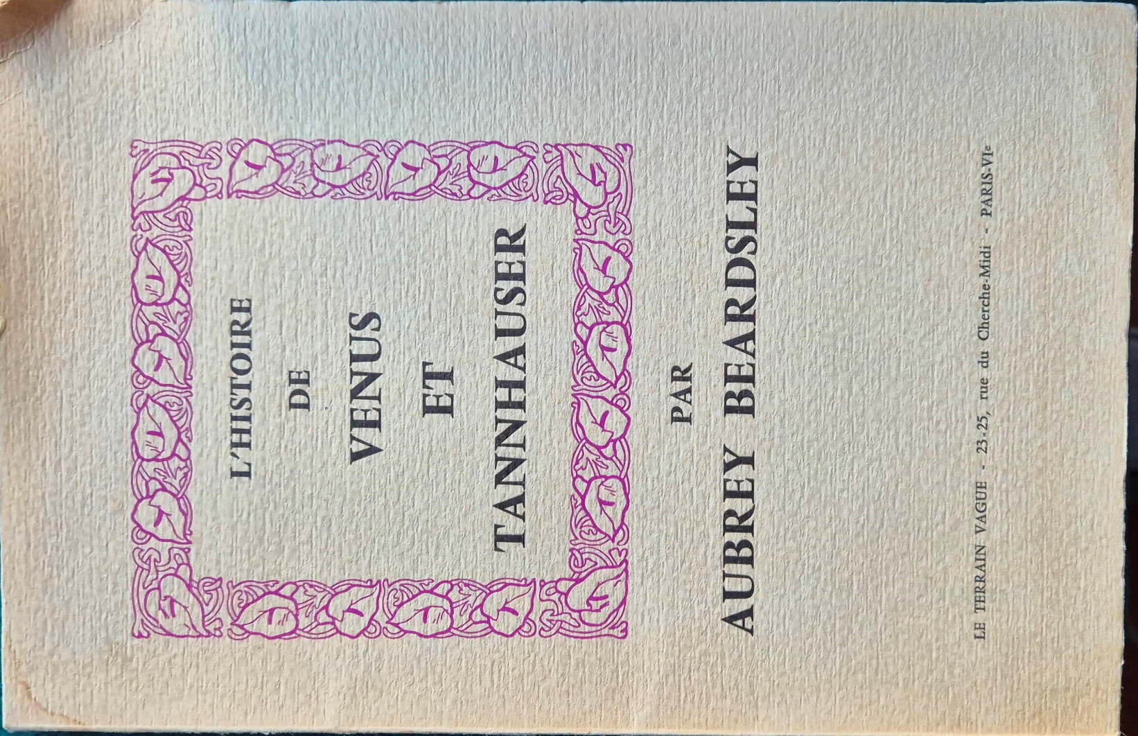 L'histoire de Venus et Tannhauser