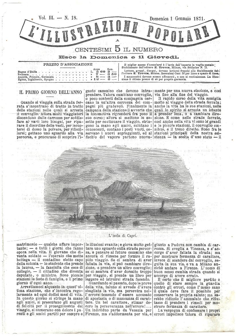 L'illustrazione popolare - 1 Gennaio 1871
