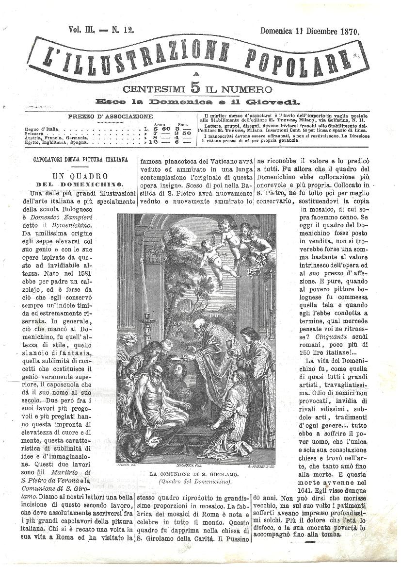 L'illustrazione popolare - 11 Dicembre 1870