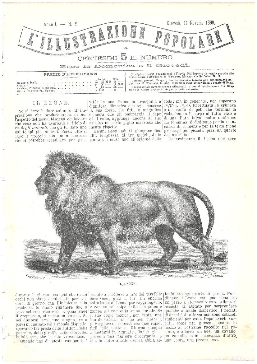 L'illustrazione popolare - 11 Novem. 1869