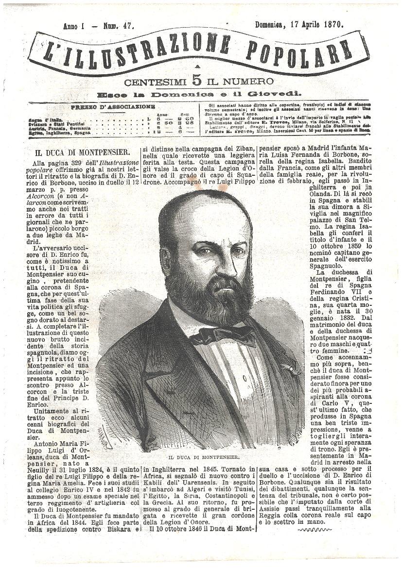 L'illustrazione popolare - 17 Aprile 1870
