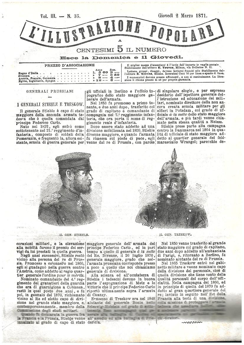 L'illustrazione popolare - 2 Marzo 1871
