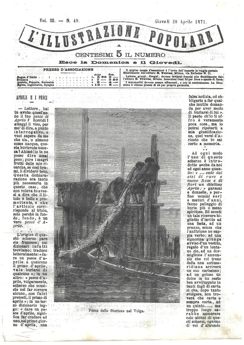 L'illustrazione popolare - 20 Aprile 1871