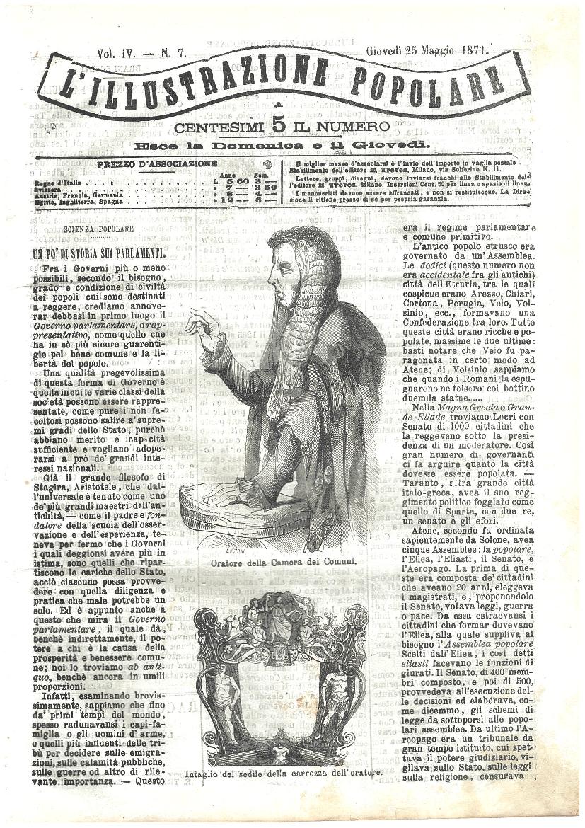 L'illustrazione popolare - 25 Maggio 1871