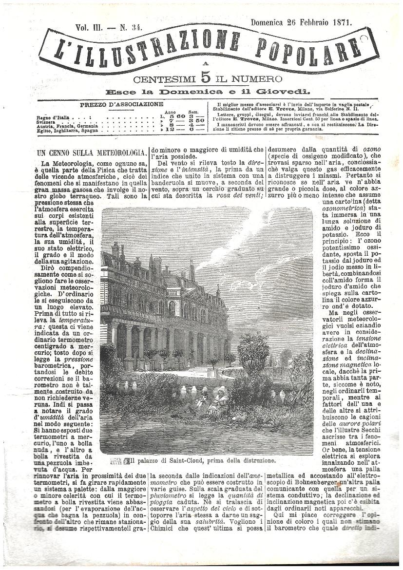 L'illustrazione popolare - 26 Febbraio 1871