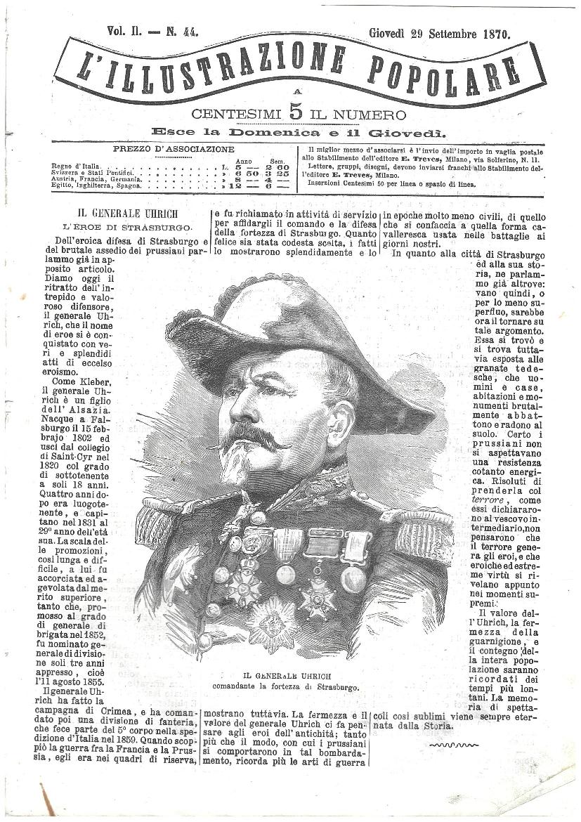L'illustrazione popolare - 29 Settembre 1870