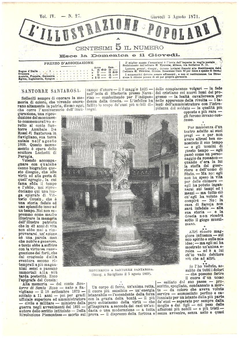 L'illustrazione popolare - 3 Agosto 1871