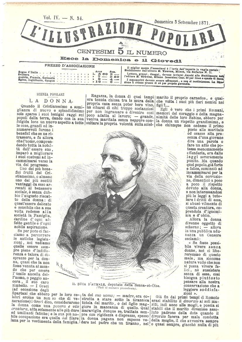 L'illustrazione popolare - 3 Settembre 1871