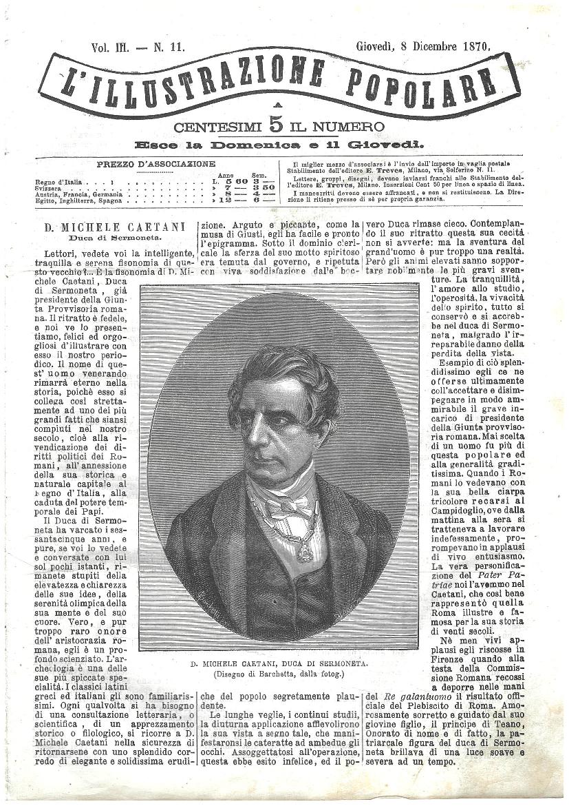 L'illustrazione popolare - 8 Dicembre 1870