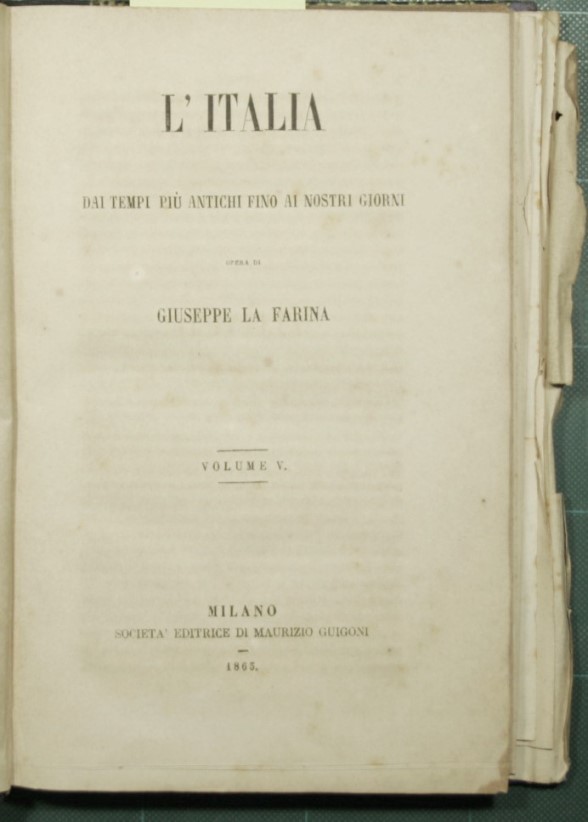 L'Italia dai tempi più antichi fino ai nostri giorni - …