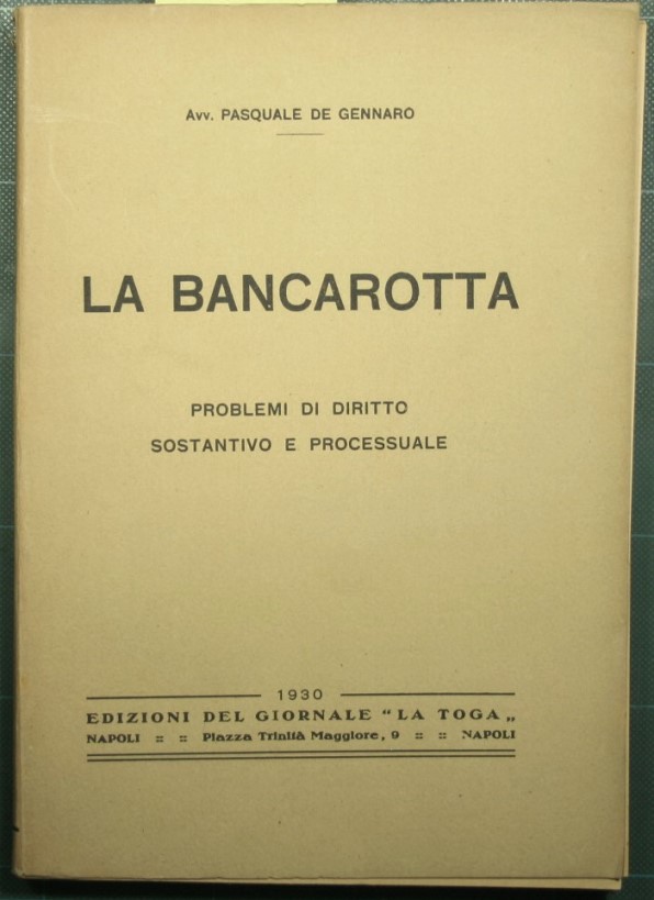La bancarotta