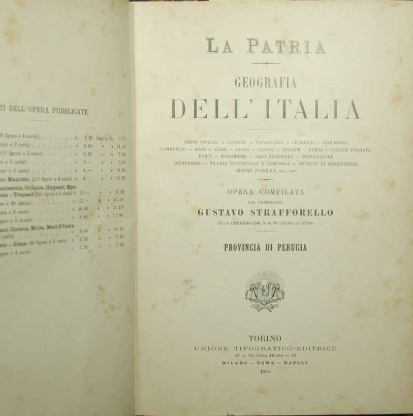 La patria - Geografia dell'Italia - Provincia di Perugia; Provincie …