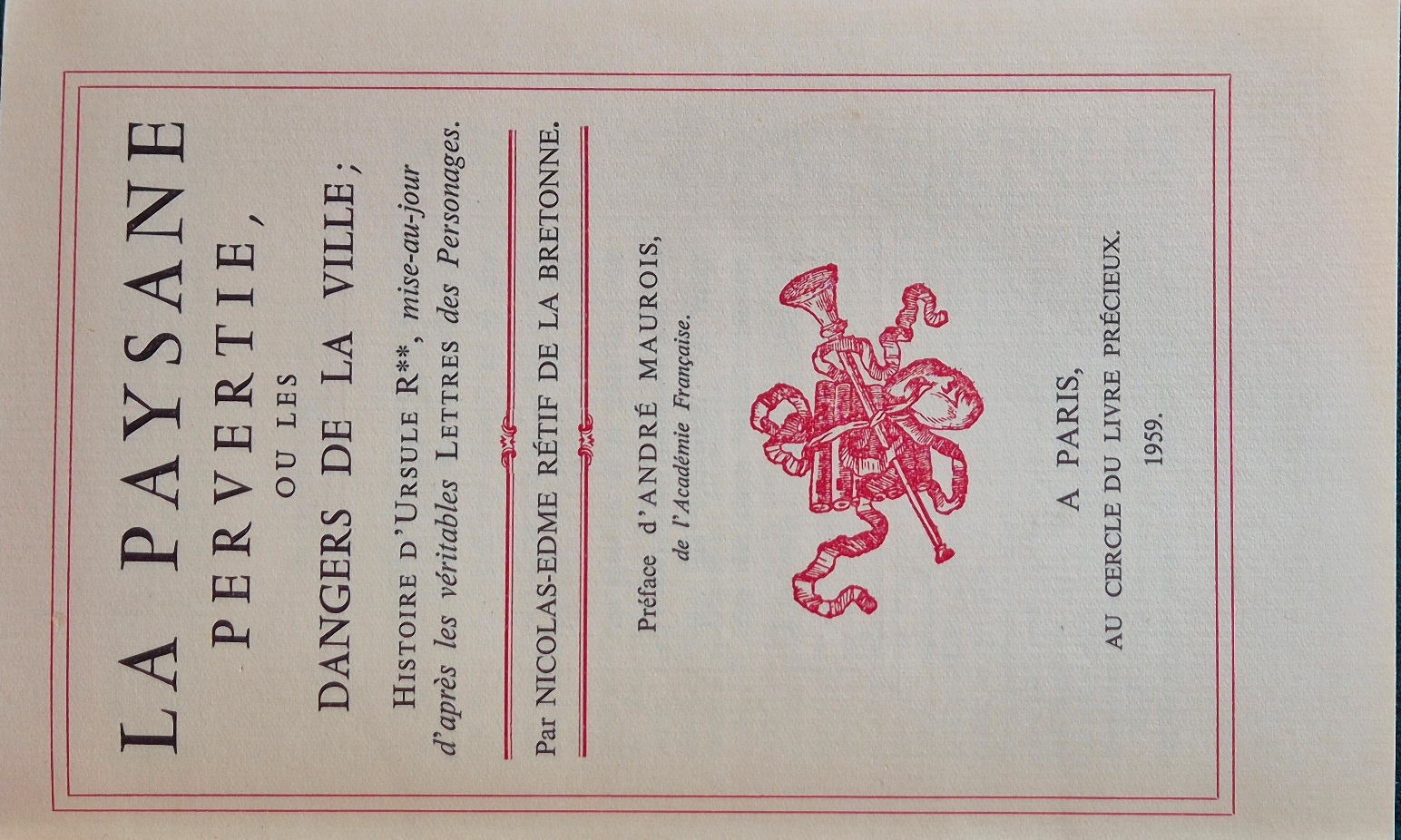 La paysane pervertie ou Les dangers de la ville