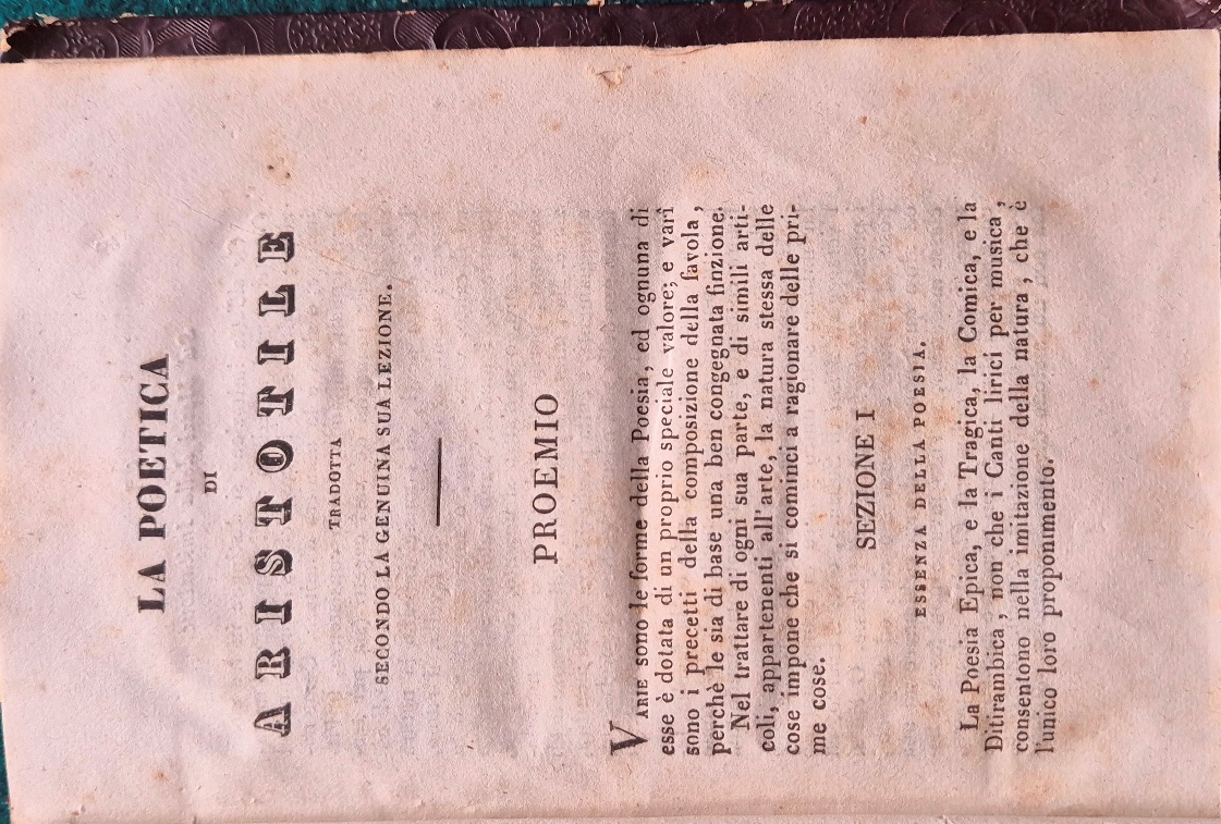 La poetica; L'arte poetica