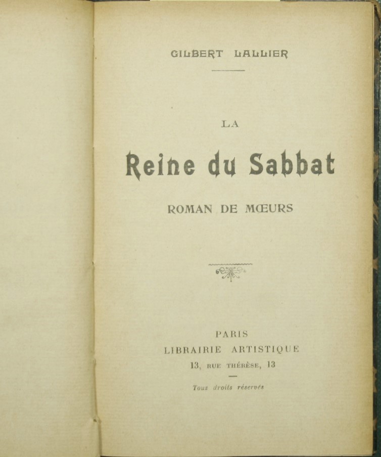 La Reine du Sabbat