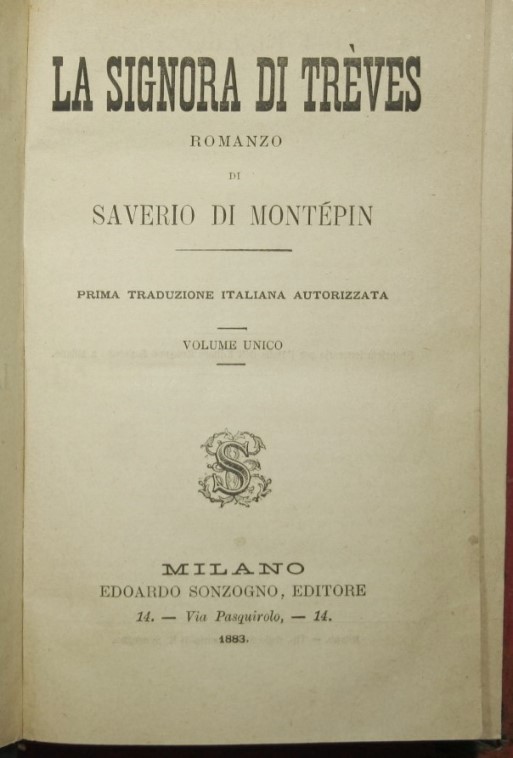 La signora di Treves; Figlia di cortigiana