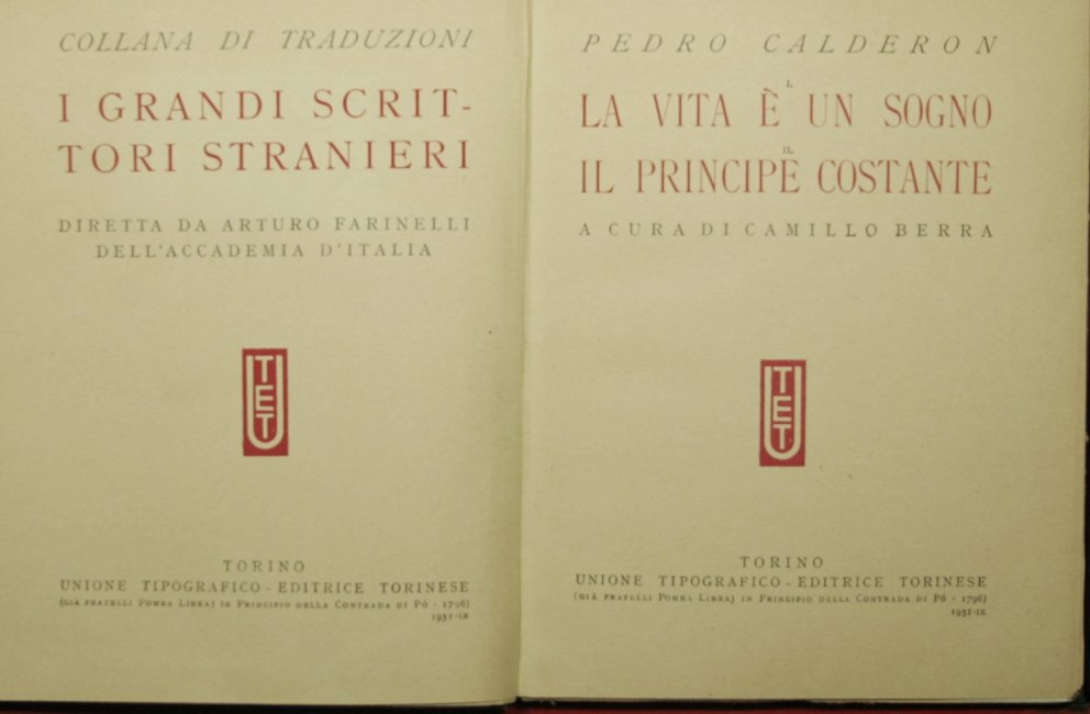 La vita è un sogno. Il principe costante